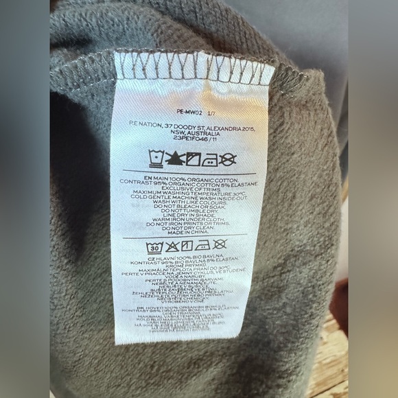 P.E NATION heritage sweatshirt in dark shadow NET Size  Small - Picture 14 of 14